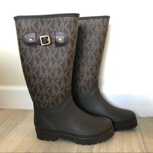 Michael Kors Monogram Knee-high Rain Boot